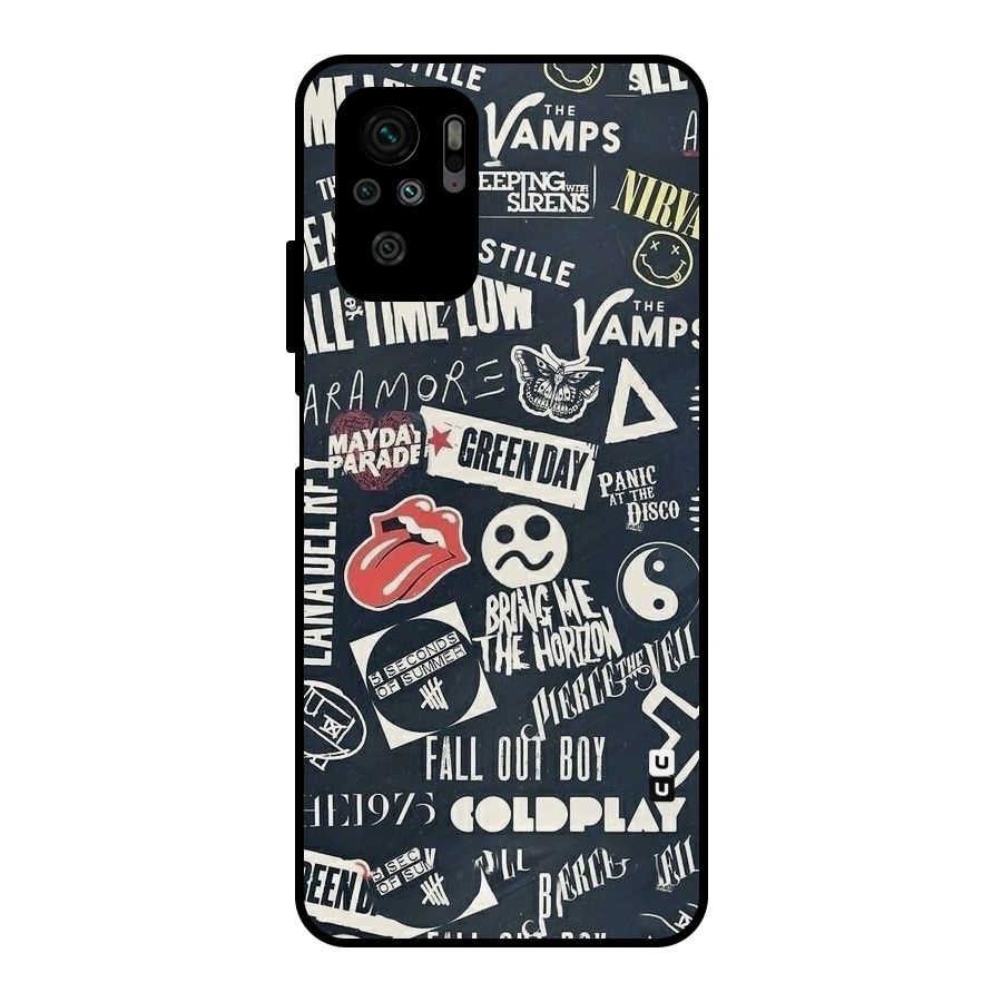 Music My Paradise Metal Back Case for Redmi Note 10S