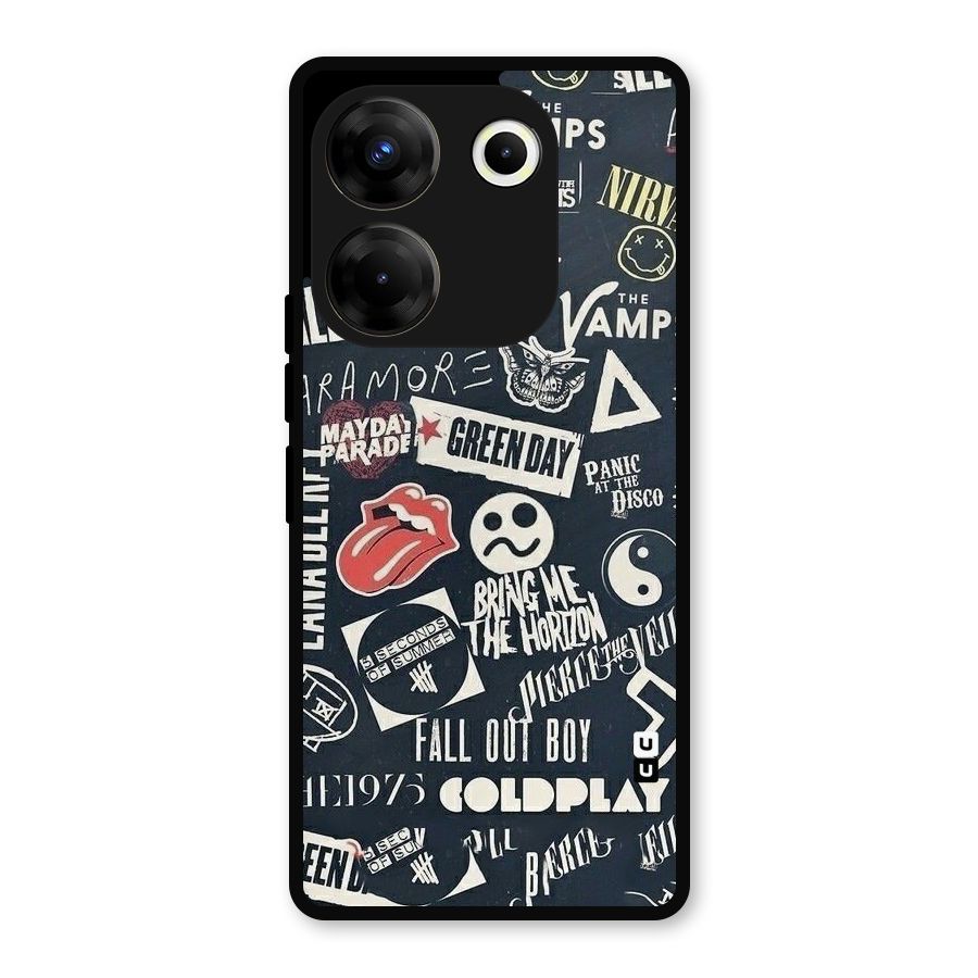 Music My Paradise Metal Back Case for Tecno Camon 20 Pro