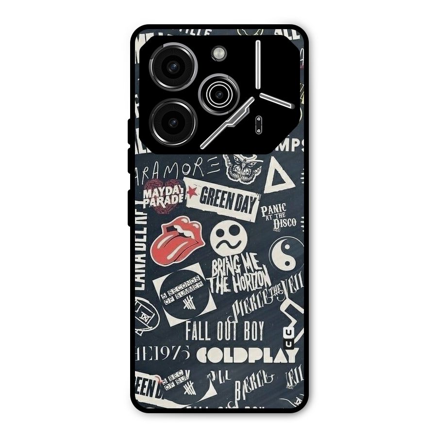 Music My Paradise Metal Back Case for Tecno Pova 6 Pro