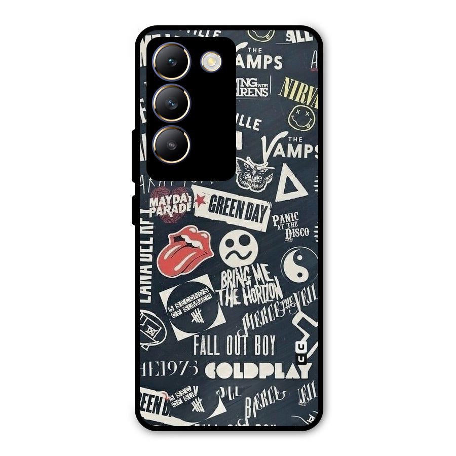 Music My Paradise Metal Back Case for Vivo T3 5G