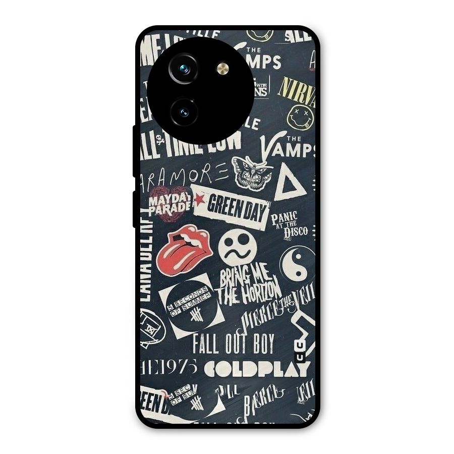 Music My Paradise Metal Back Case for Vivo T3x