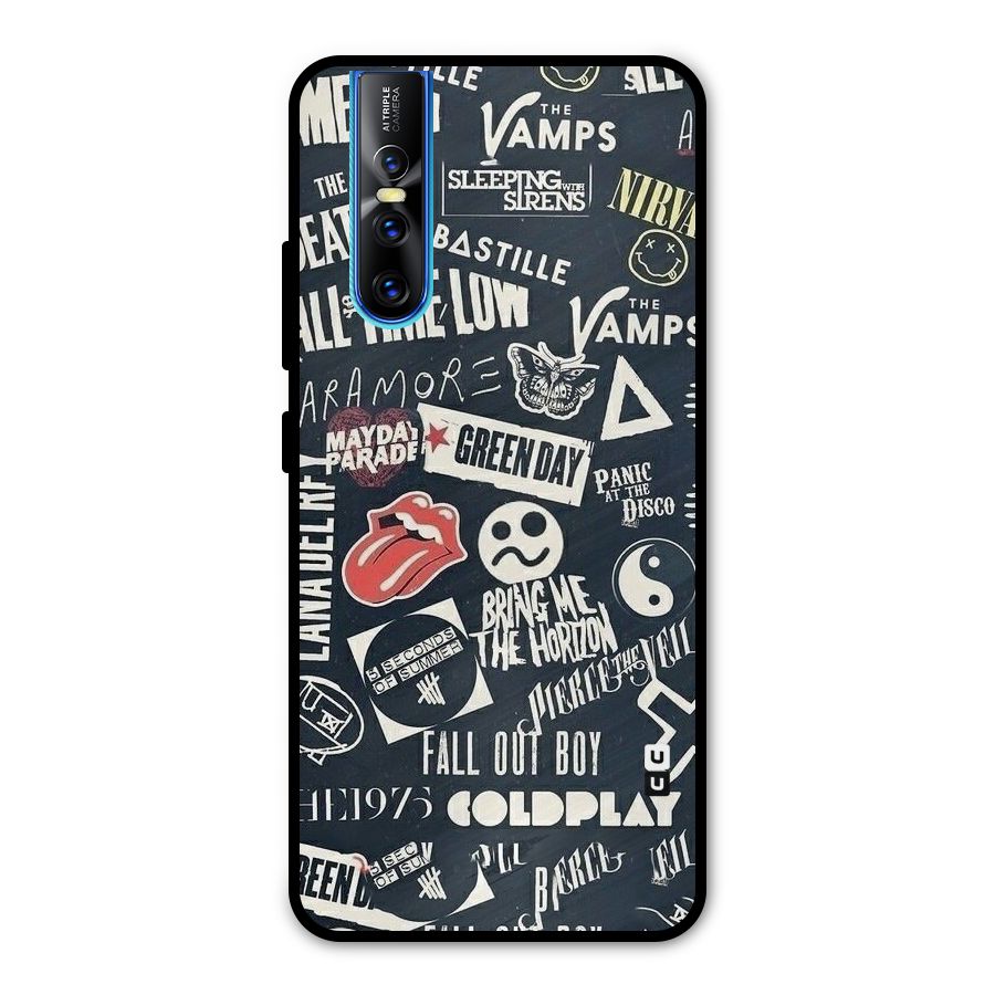 Music My Paradise Metal Back Case for Vivo V15 Pro