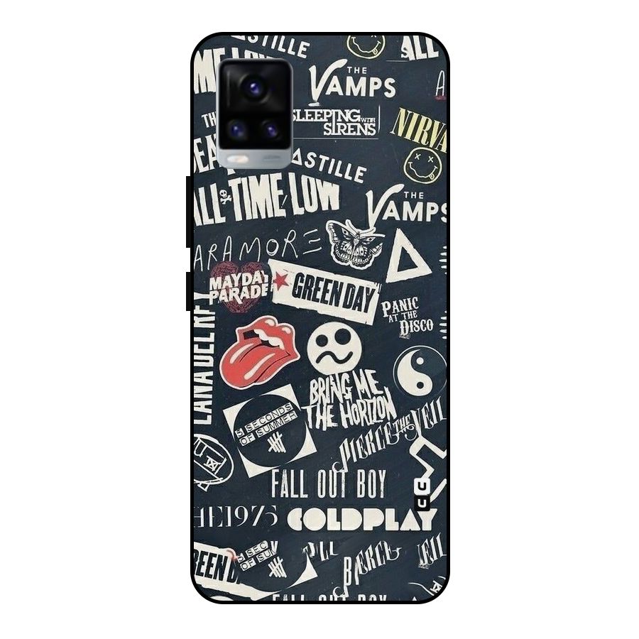 Music My Paradise Metal Back Case for Vivo V20