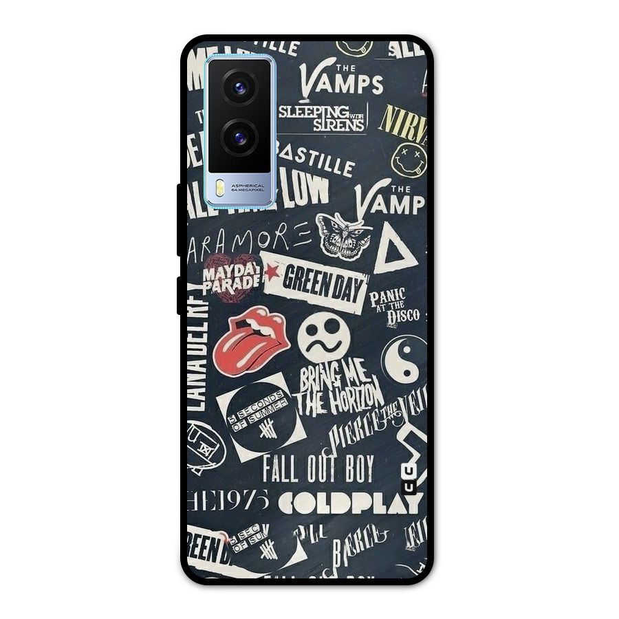 Music My Paradise Metal Back Case for Vivo V21e 5G