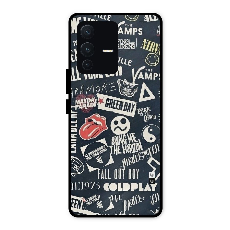 Music My Paradise Metal Back Case for Vivo V23 5G