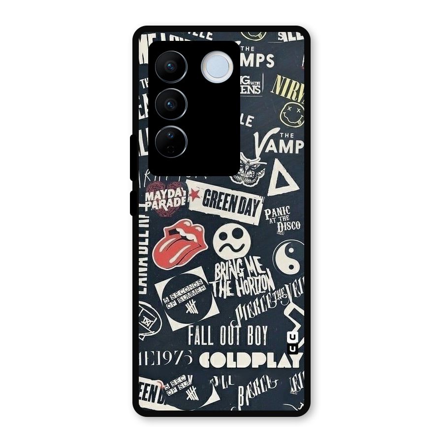 Music My Paradise Metal Back Case for Vivo V27