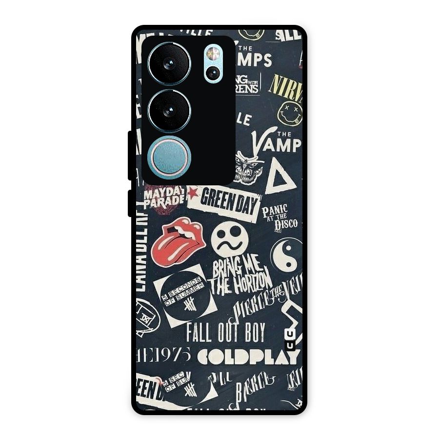 Music My Paradise Metal Back Case for Vivo V29