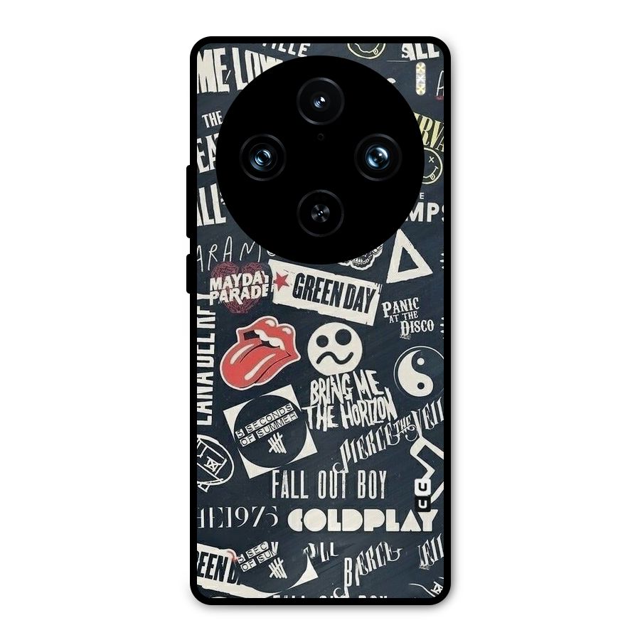 Music My Paradise Metal Back Case for Vivo X100 Pro