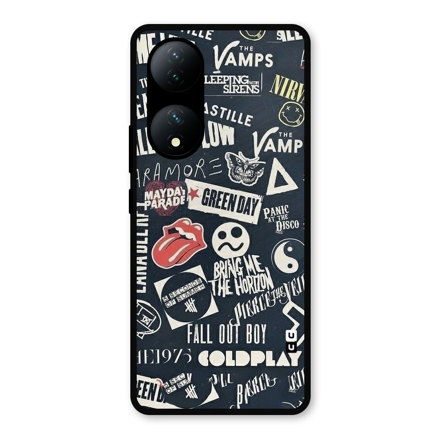Music My Paradise Metal Back Case for Vivo Y100a