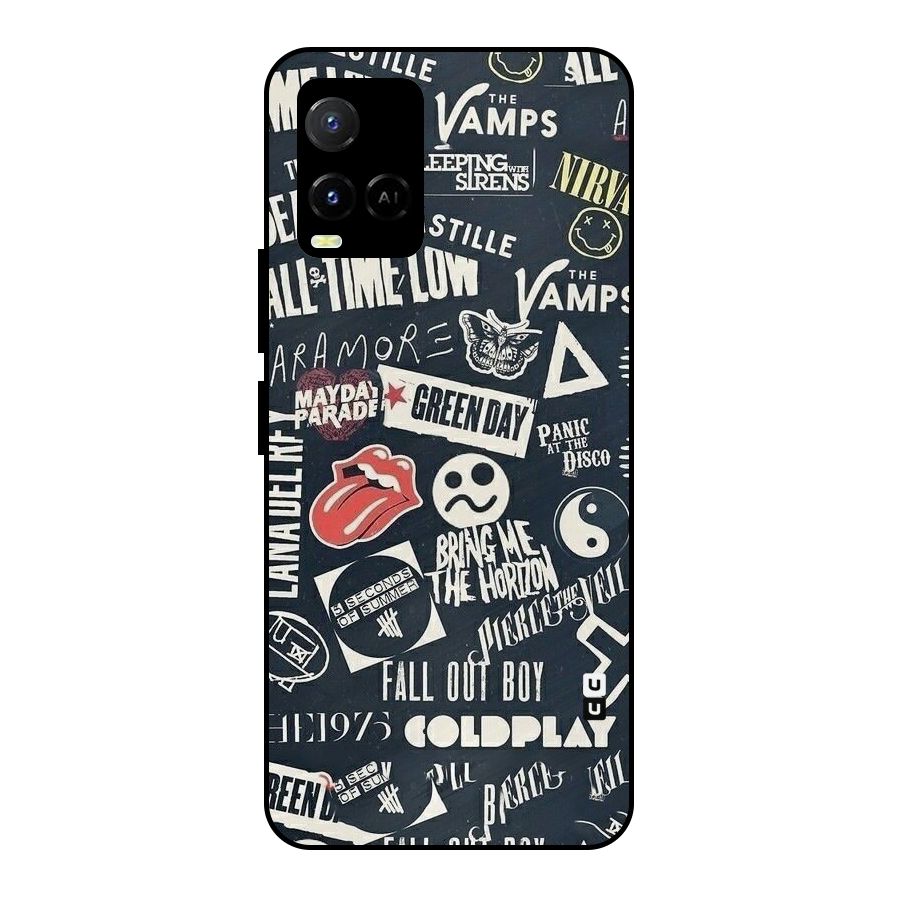 Music My Paradise Metal Back Case for Vivo Y21T