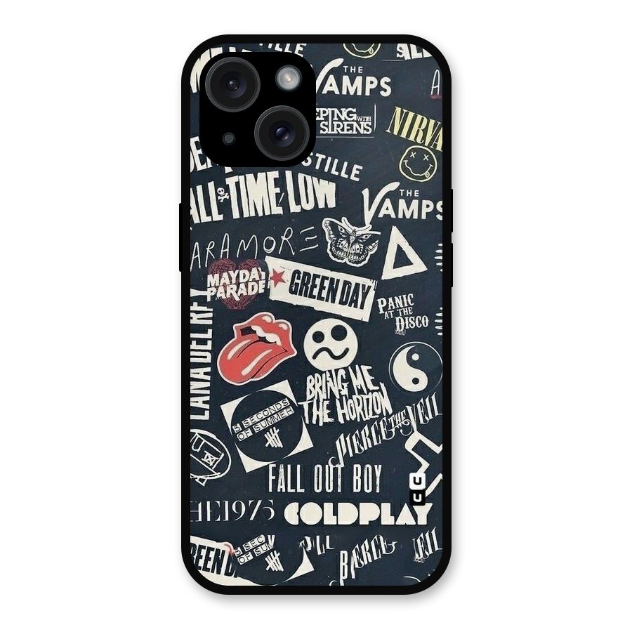 Music My Paradise Metal Back Case for iPhone 15