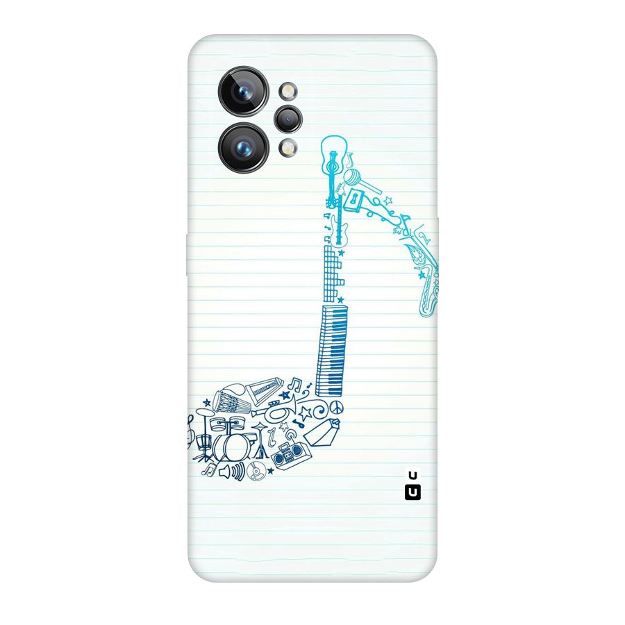 Music Note Design Original Polycarbonate Back Case for Realme GT2 Pro