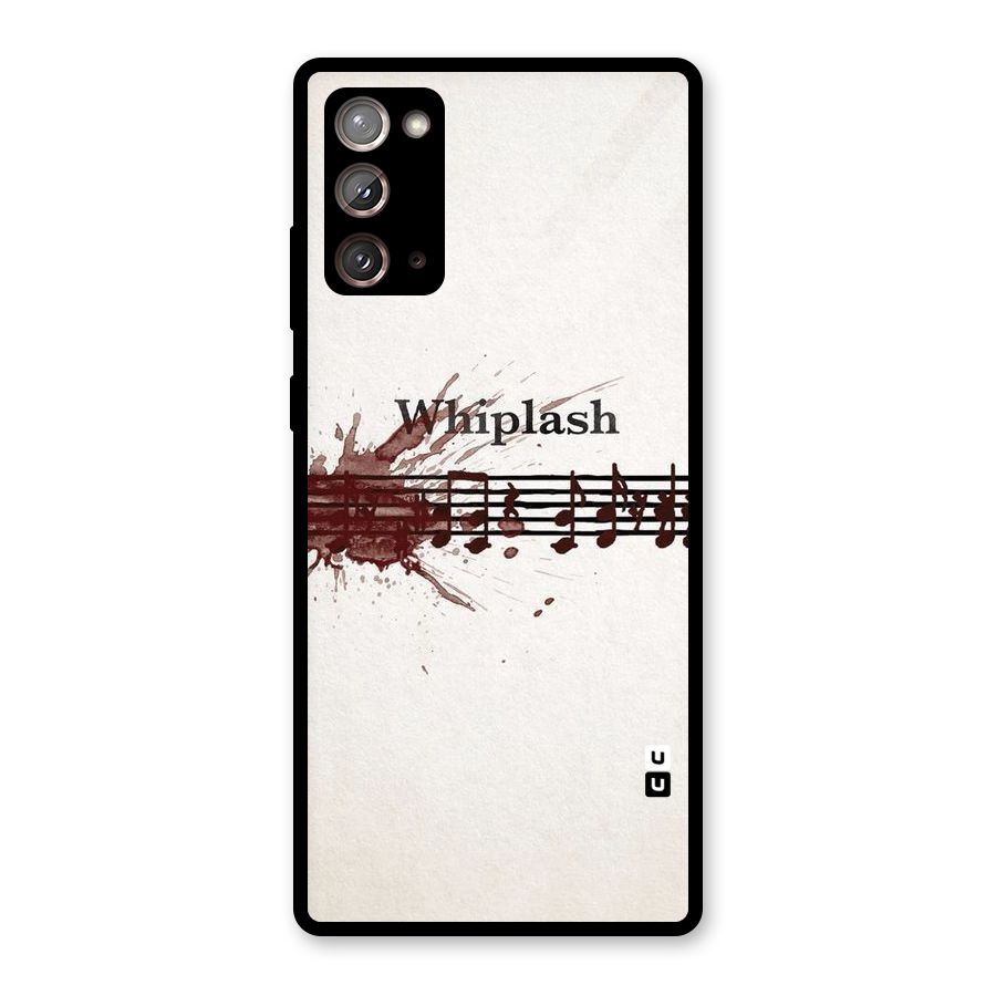 Music Notes Splash Glass Back Case for Galaxy Note 20