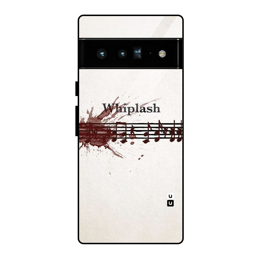 Music Notes Splash Glass Back Case for Google Pixel 6 Pro