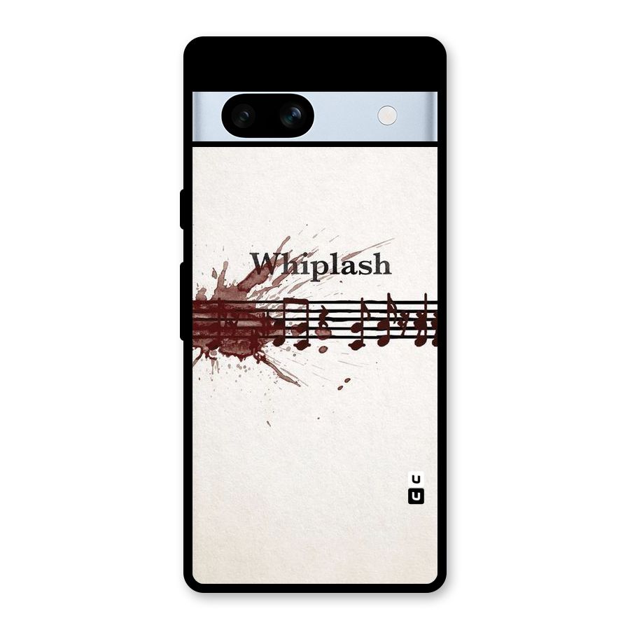 Music Notes Splash Glass Back Case for Google Pixel 7a