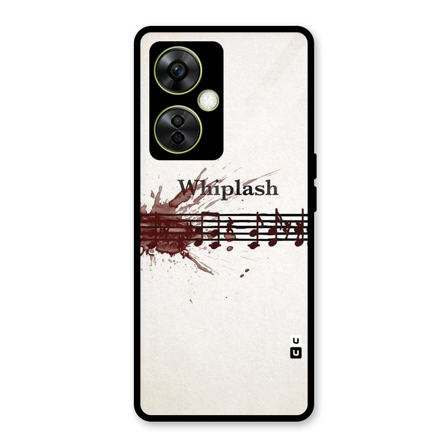 Music Notes Splash Glass Back Case for OnePlus Nord CE 3 Lite