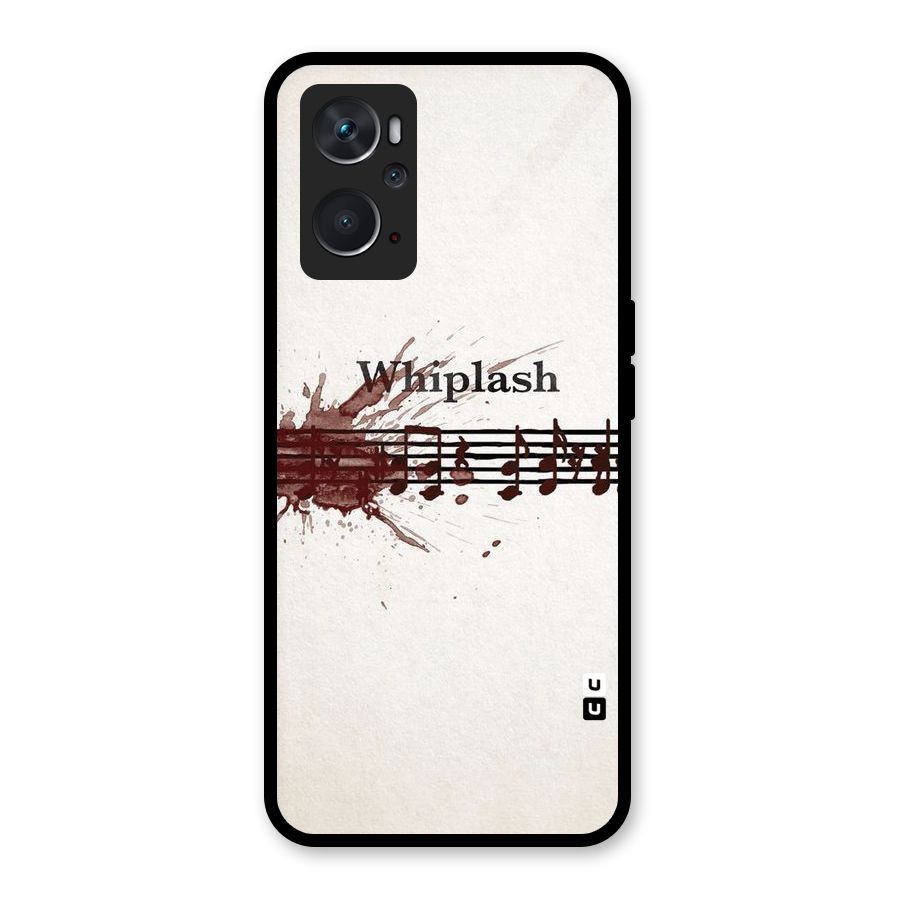 Music Notes Splash Glass Back Case for Oppo K10 4G