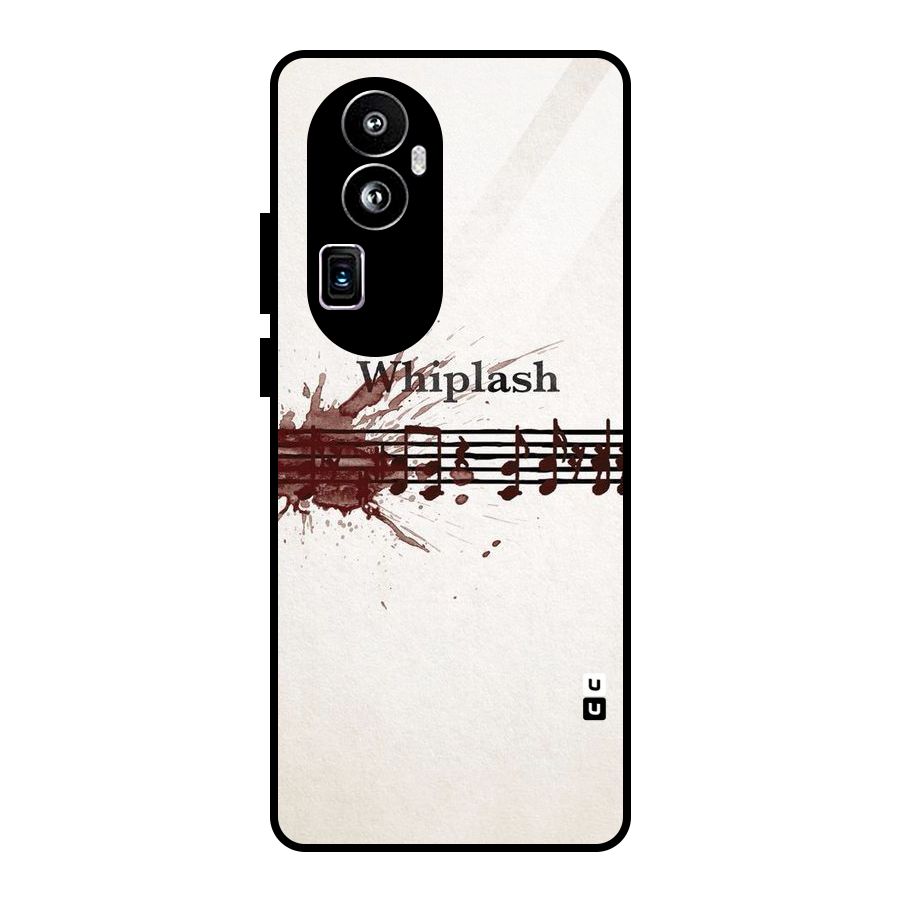 Music Notes Splash Glass Back Case for Oppo Reno10 Pro Plus