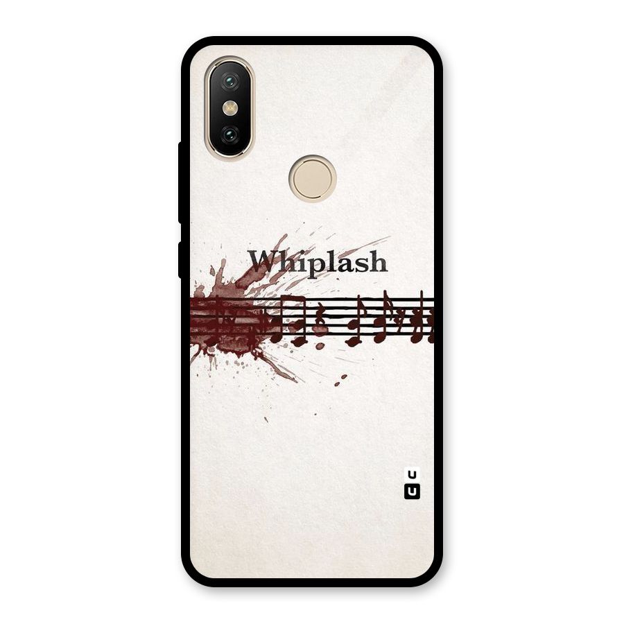 Music Notes Splash Glass Back Case for Redmi A2