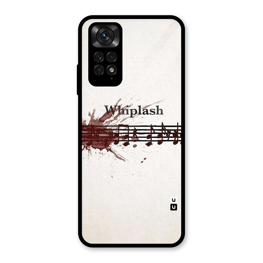 Music Notes Splash Glass Back Case for Redmi Note 11S