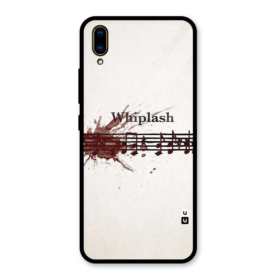 Music Notes Splash Glass Back Case for Vivo V11 Pro