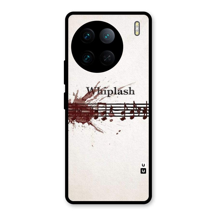 Music Notes Splash Glass Back Case for Vivo X90 Pro