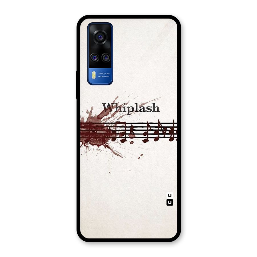 Music Notes Splash Glass Back Case for Vivo Y31
