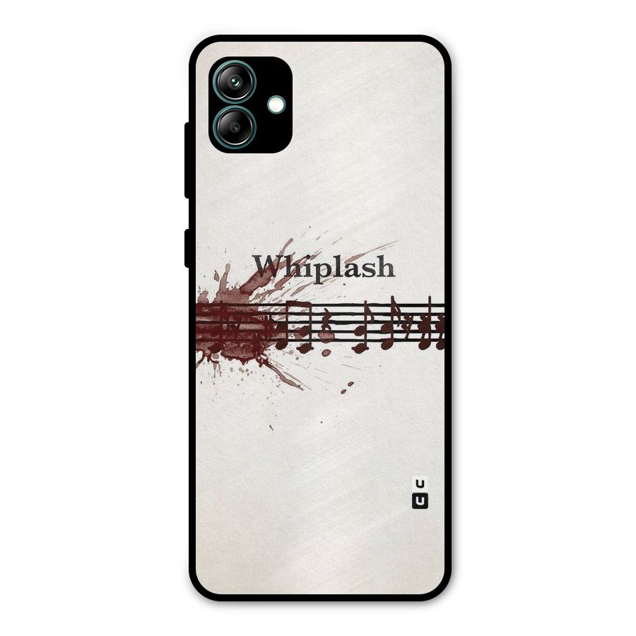 Music Notes Splash Metal Back Case for Galaxy A04