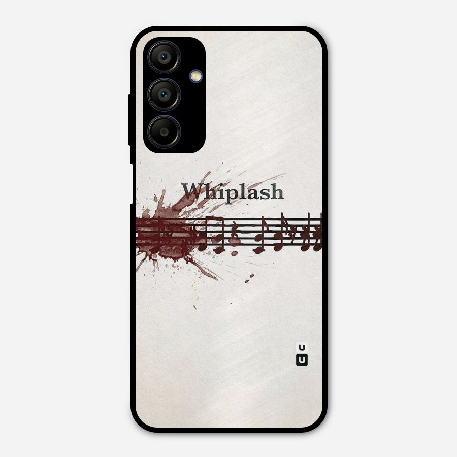 Music Notes Splash Metal Back Case for Galaxy A15 5G