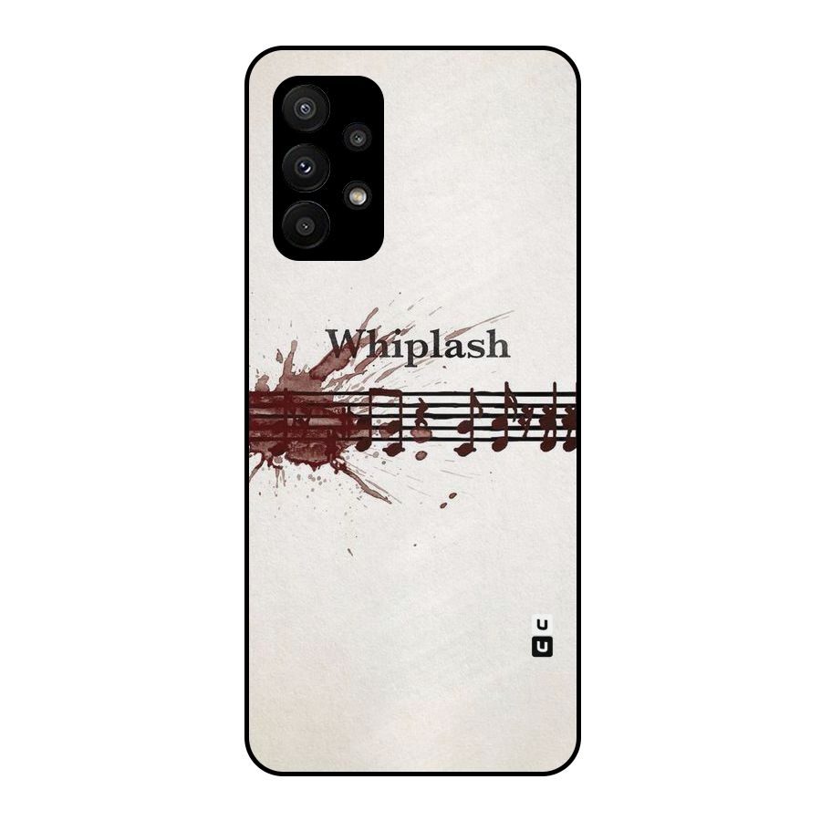 Music Notes Splash Metal Back Case for Galaxy A23
