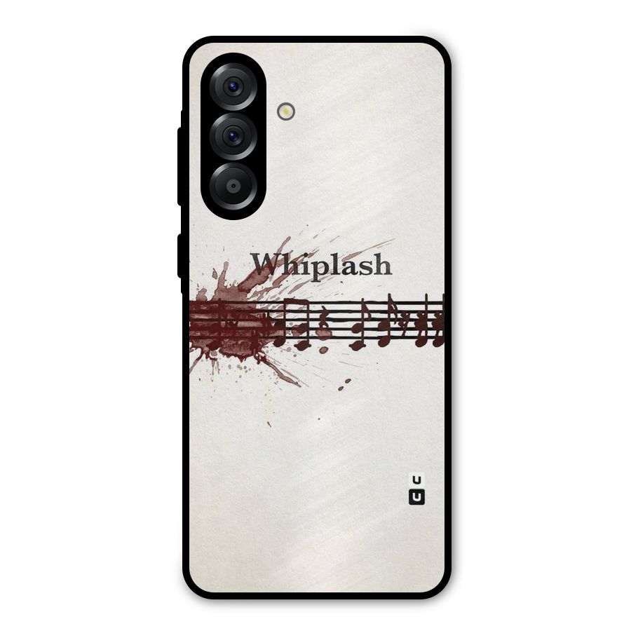 Music Notes Splash Metal Back Case for Galaxy A36