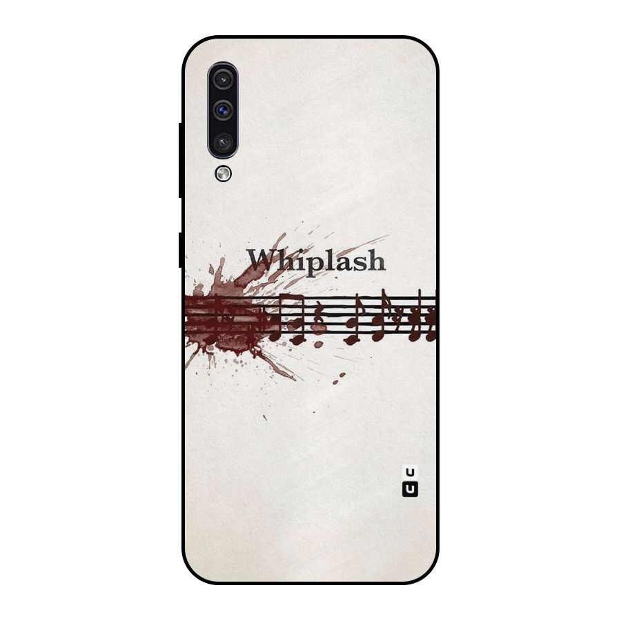 Music Notes Splash Metal Back Case for Galaxy A50