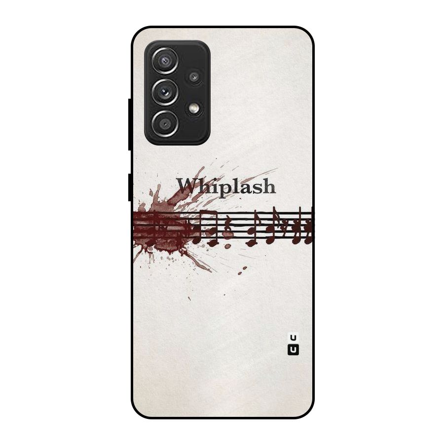 Music Notes Splash Metal Back Case for Galaxy A52s 5G