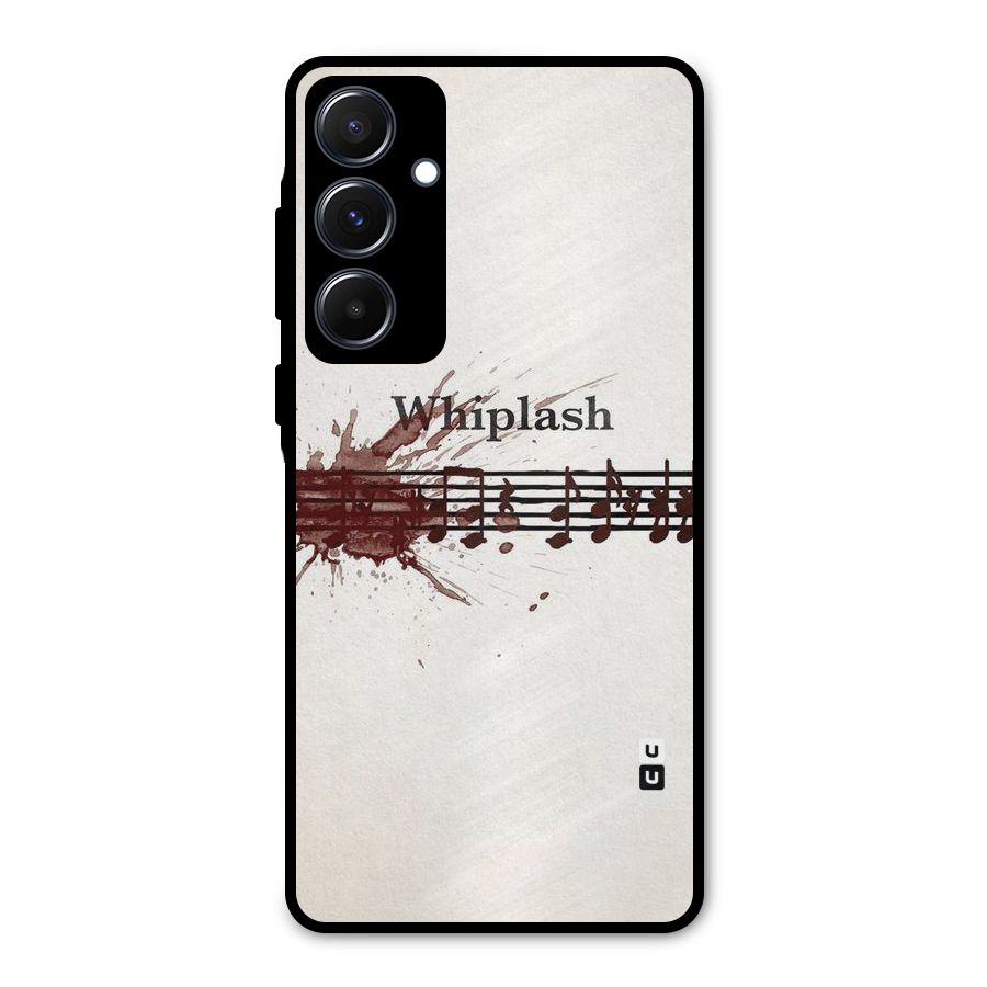 Music Notes Splash Metal Back Case for Galaxy A55