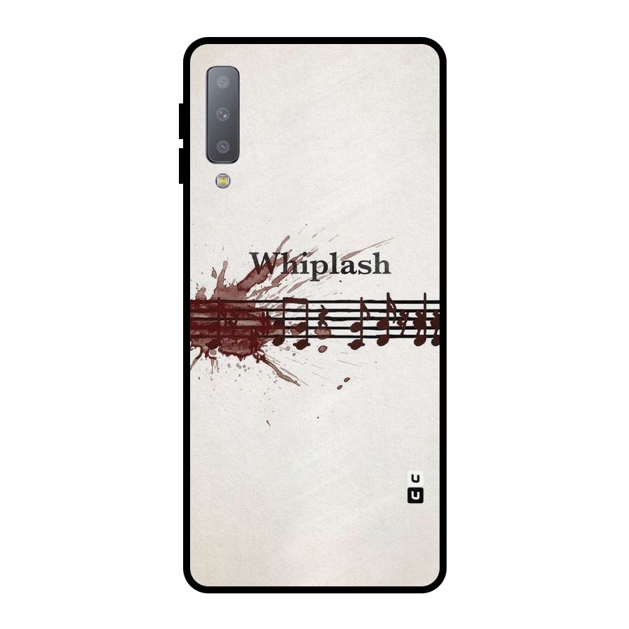Music Notes Splash Metal Back Case for Galaxy A7 (2018)