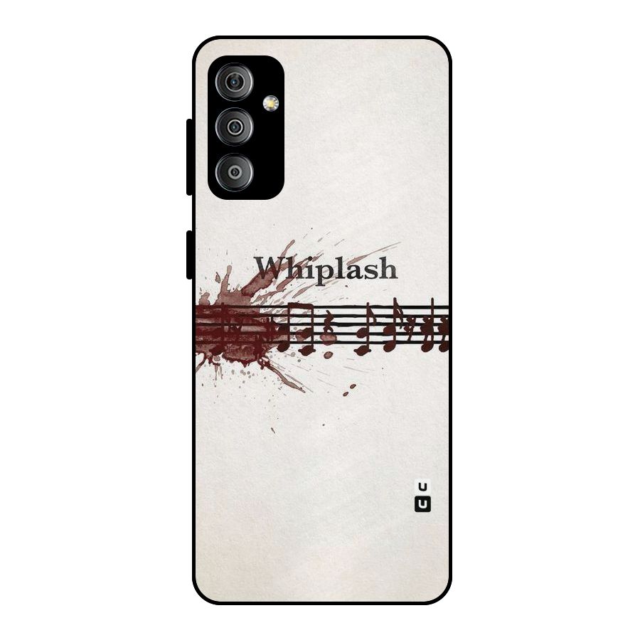Music Notes Splash Metal Back Case for Galaxy F23