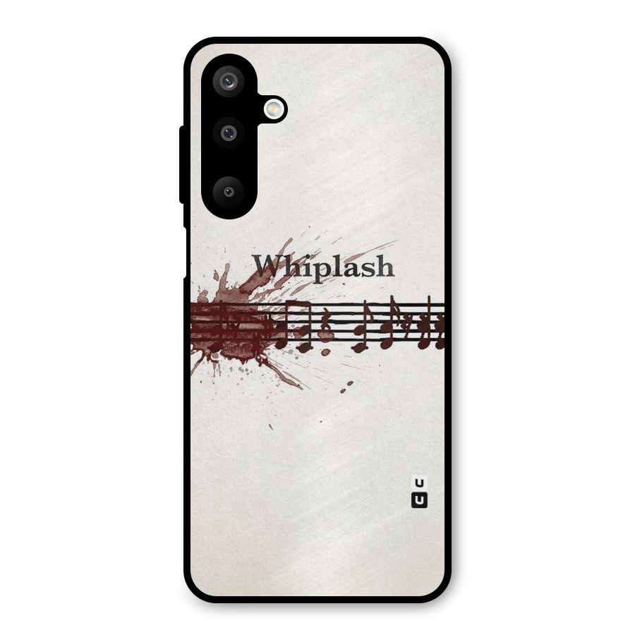 Music Notes Splash Metal Back Case for Galaxy M16