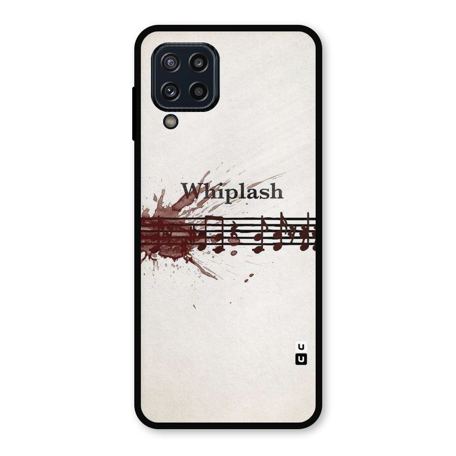 Music Notes Splash Metal Back Case for Galaxy M32
