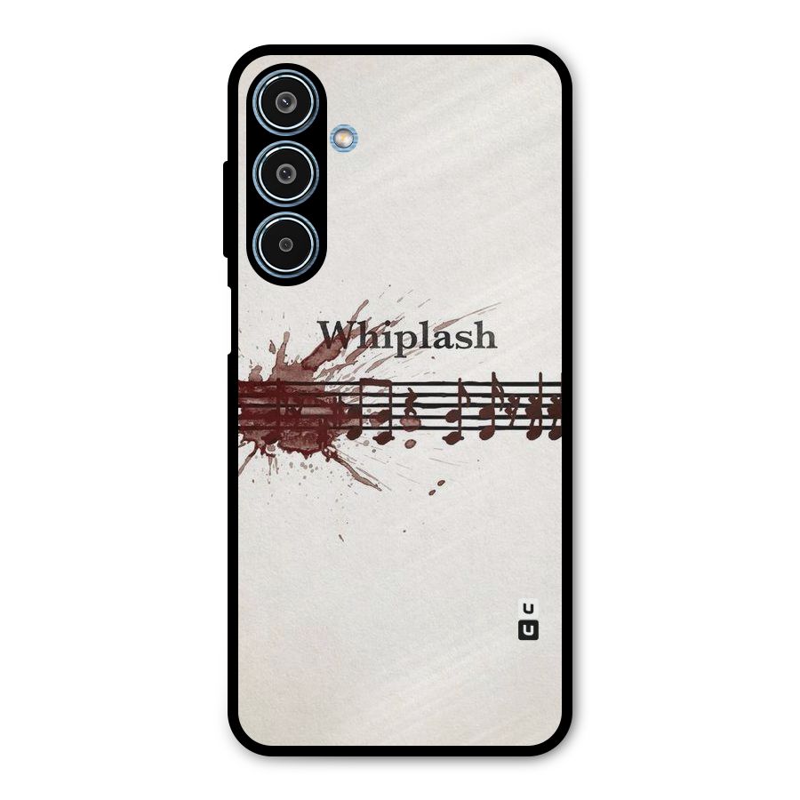 Music Notes Splash Metal Back Case for Galaxy M35