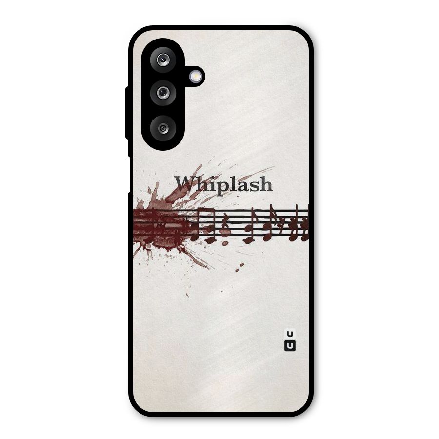 Music Notes Splash Metal Back Case for Galaxy M36