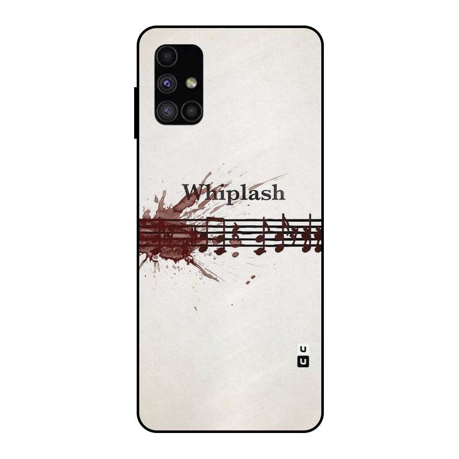 Music Notes Splash Metal Back Case for Galaxy M51