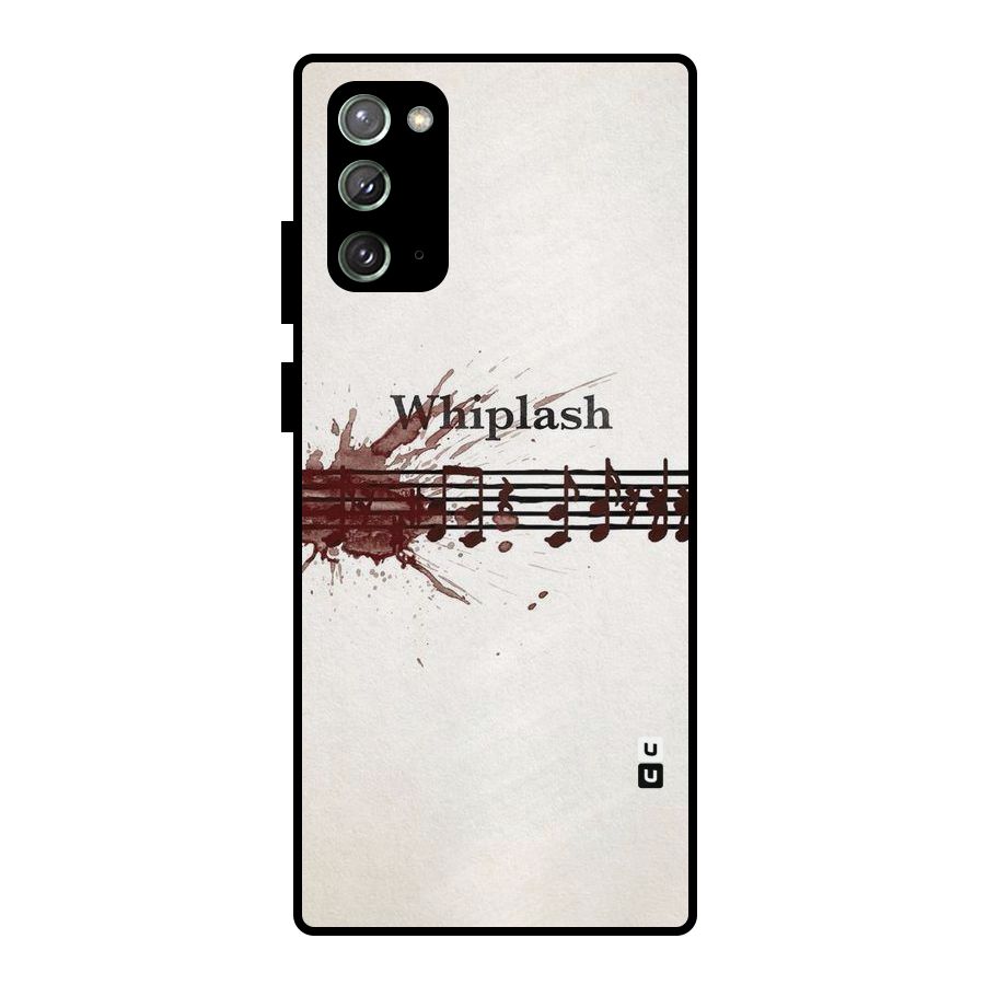 Music Notes Splash Metal Back Case for Galaxy Note 20