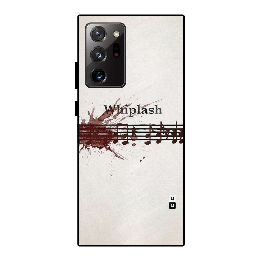 Music Notes Splash Metal Back Case for Galaxy Note 20 Ultra 5G