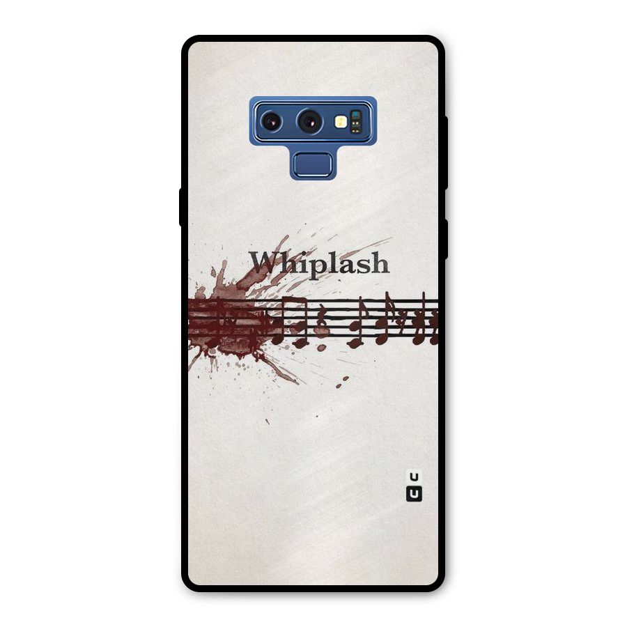 Music Notes Splash Metal Back Case for Galaxy Note 9