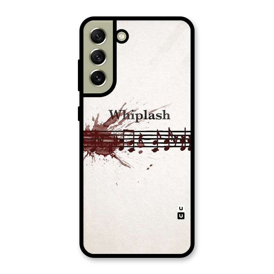 Music Notes Splash Metal Back Case for Galaxy S21 FE 5G (2023)