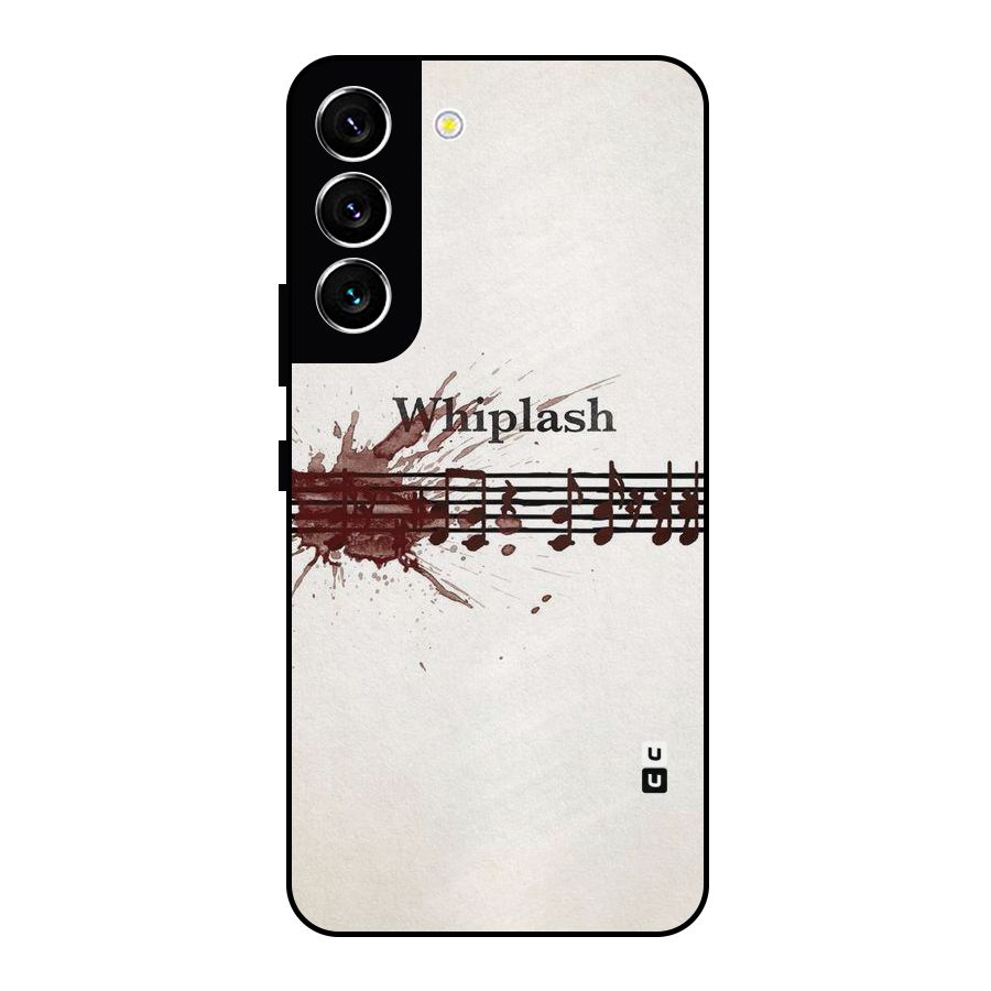 Music Notes Splash Metal Back Case for Galaxy S22 5G