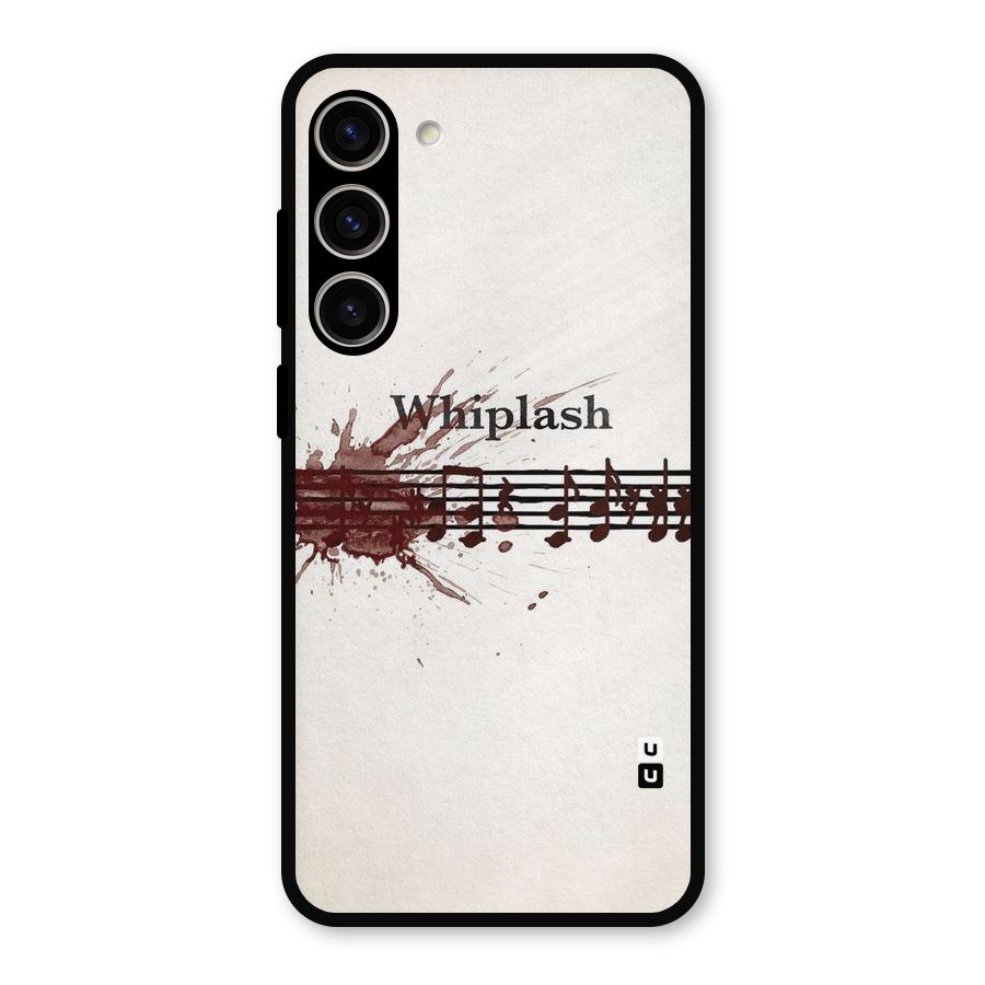 Music Notes Splash Metal Back Case for Galaxy S23 Plus