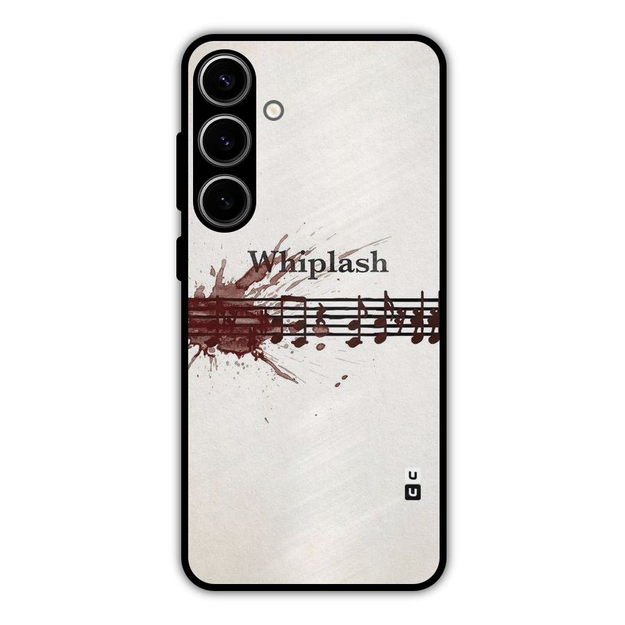 Music Notes Splash Metal Back Case for Galaxy S24 Plus