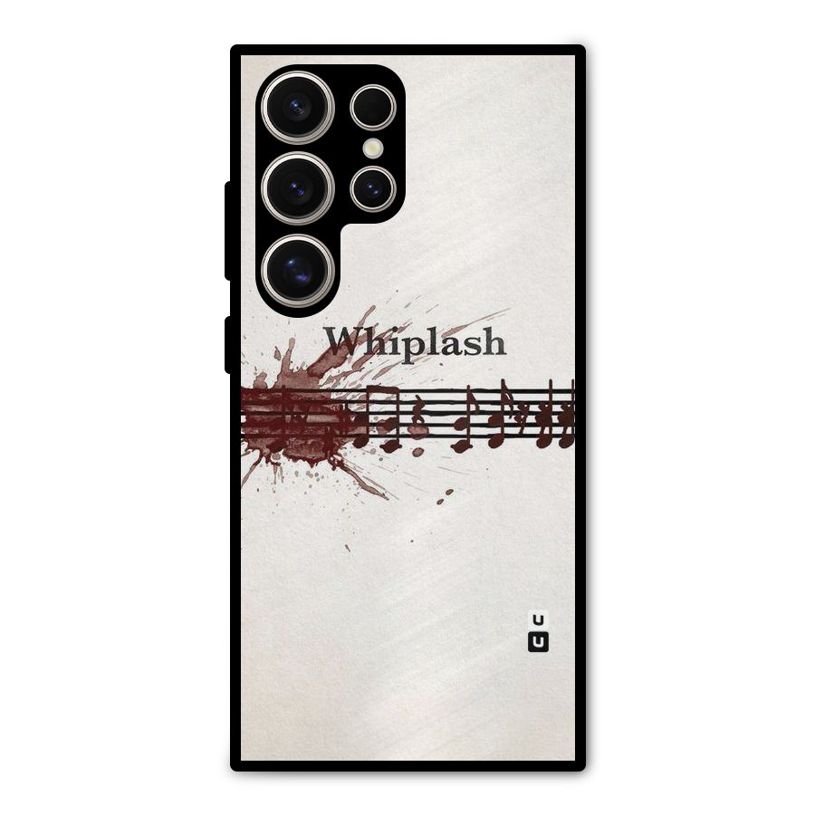Music Notes Splash Metal Back Case for Galaxy S24 Ultra