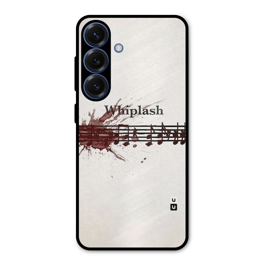 Music Notes Splash Metal Back Case for Galaxy S25